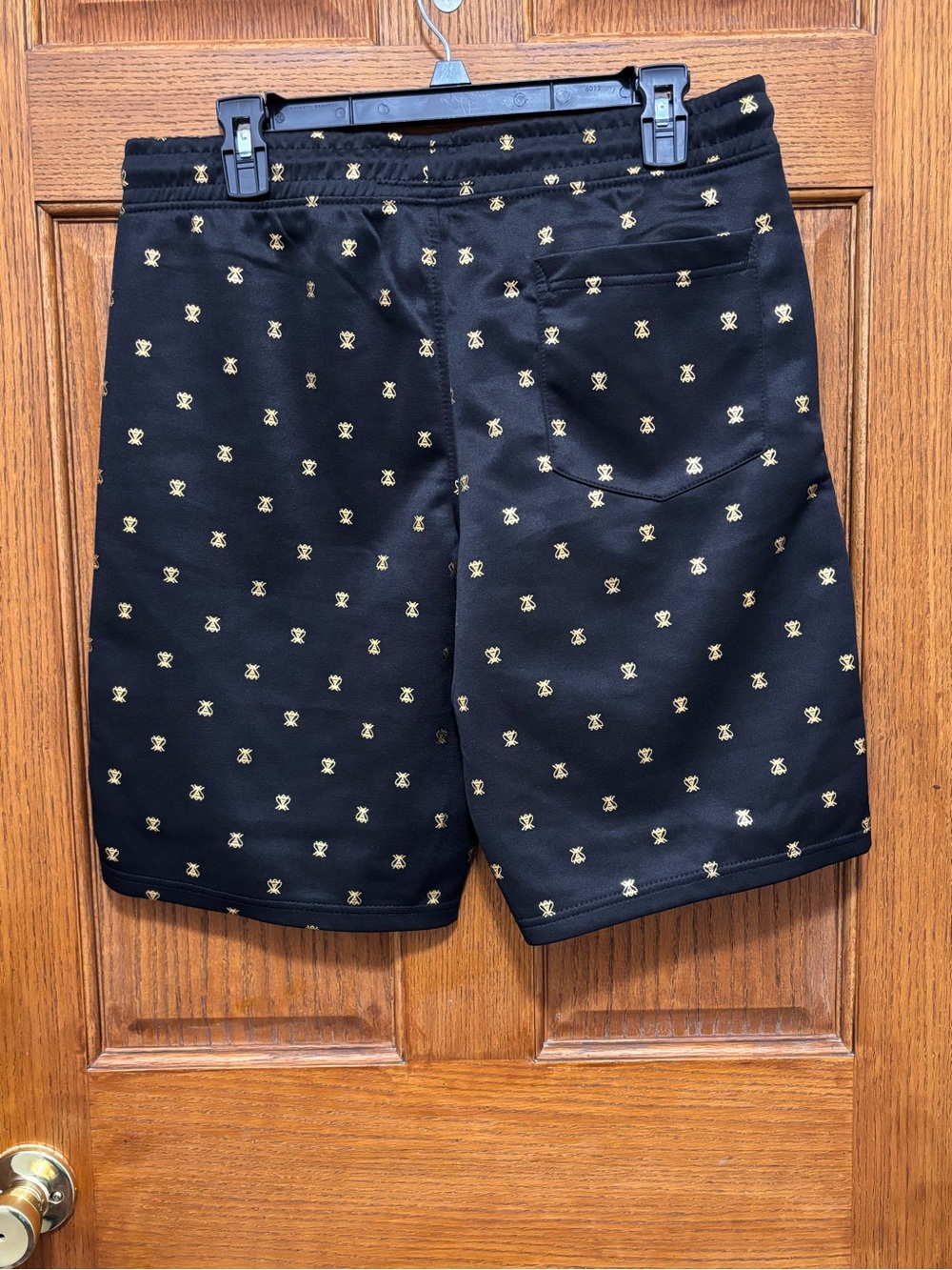 Drill Clothing Company Men's Black and Gold Bee Print Shorts. Sz M. NWT - Picture 5 of 8